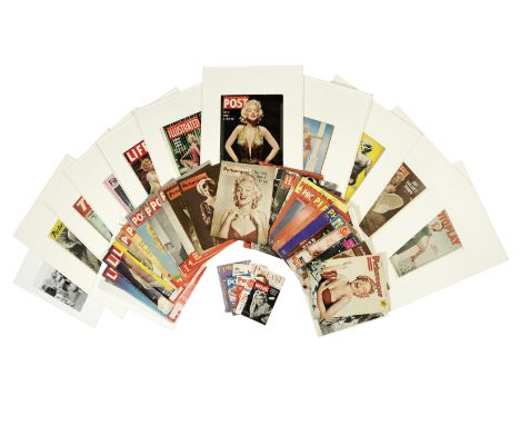 Marilyn Monroe: A large collection of vintage magazines,1947-1962,comprising 43 vintage magazines for various publications su
