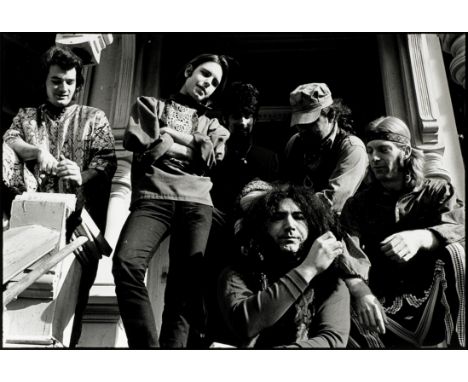 Linda McCartney (American, b.1941-d1998): The Grateful Dead at Haight Ashbury, San Francisco, 1968,printed 1990,a silver gela