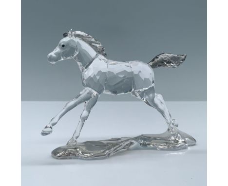 Features a faceted horse in a prancing posture. The mane, tail, and a flowing base simulates movement. Part of the 2014 annua