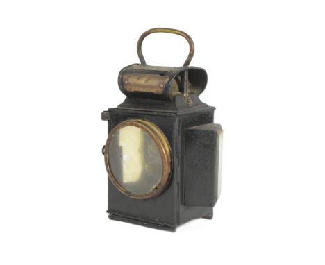 Railwayana - a vintage Dependence railway lamp by J &amp; R Oldfield Ltd in Birmingham, type no. 506. Numbered to the top 'KD