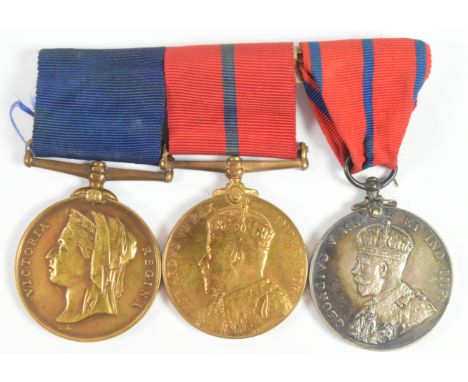 Police - a group of three medals awarded to one PC H. Assiter, comprising: Jubilee Of Her Majesty Queen Victoria Medal (engra