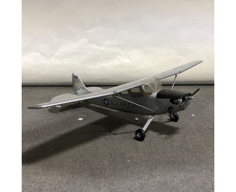 72" Span USAF Scale model with 2.4cc radio and FS engine and model stand.