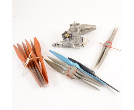 TAIPAN 40 R/C glow, NN, and bag containing 100 props.