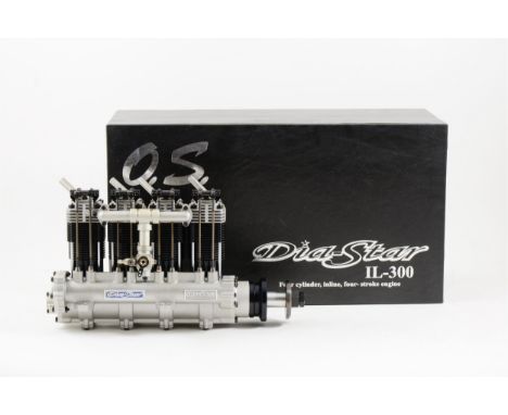 OS ENGINES, Dia-Star IL-300 4-cylinder inline 4-stroke engine, boxed.