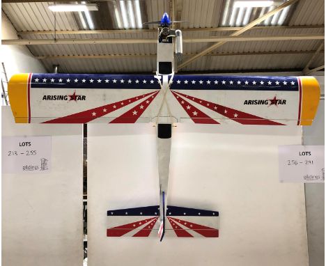 ARISEING STAR 63" Span Trainer complete with 2.4 radio and IRVINE 40 R/C glow.