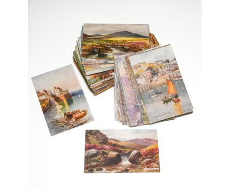 Picture postcards. 'Oilettes' published by R. Tuck. Locations in Devon. 103 in number. All different.