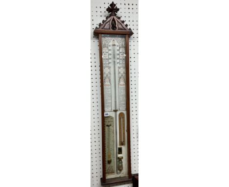 An Admiral Fitzroy barometer, 110cm x 18cm.