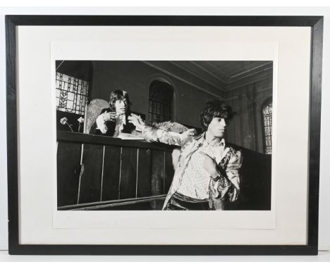 A set of two black and white photographs after Peter Whitehead, Rolling Stones; Provenance: originally purchased at the 2005 
