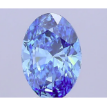 Oval Cut Diamond 2.06 Carat Fancy Vivid Blue Colour SI2 Clarity IGI Certificate ( Loose Diamond )