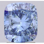 Cushion Brilliant Cut Diamond 2.00 Carat Vivid Blue VS2 Clarity IGI Certificate