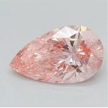 Pear Cut Diamond 4.02 Carat Fancy pink VS2 Clarity IGI Certificate (Loose Diamond)