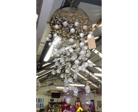 ATTRIBUTED TO CHRISTOPHER WRAY RONDULA CEILING LIGHT, 90cm drop.