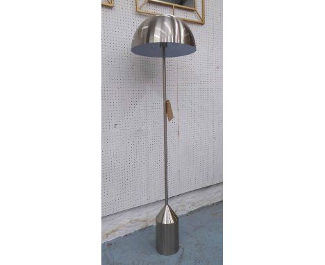 VICO MAGISTRETTI INSPIRED FLOOR LAMP, polished metal floor lamp, 152cm H approx.