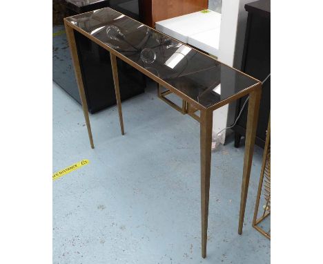 SMALL SALVATORE CONSOLE TABLE, attributed to Porta Romana, 105cm x 25cm x 81.5cm. (slight faults)