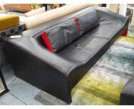 MOROSO MALMO SOFA BY PATRICIA URQNIOLA, red detail, 137cm W approx.