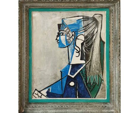PABLO PICASSO 'Sylvette', off set lithograph, 55cm x 45cm, framed and glazed.