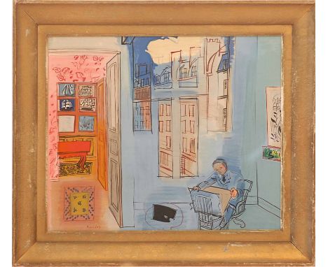 RAOUL DUFY 'French Interior', 1969, lithograph, edition of 1000, 45cm x 55cm, framed and glazed.