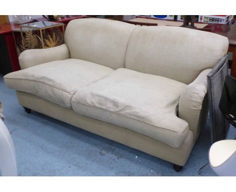 GEORGE SMITH SOFA BED, Howard style design, 180cm W. (with faults)