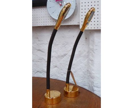 BEAD LIGHT LIMITED CIRRUS STEM LIGHTS, a pair, 49cm L. (2)