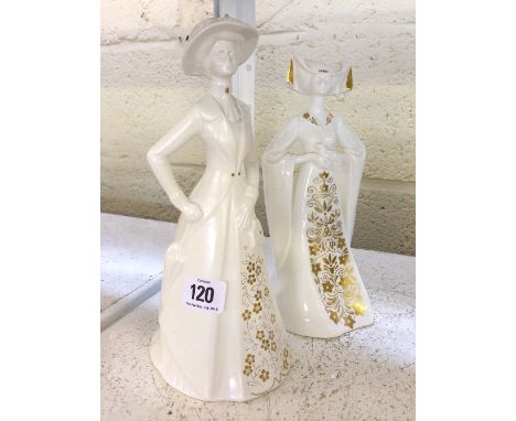 A Poole Pottery Lady of Elegance: Victoria together with another: Abigail.
(R33)