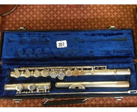 A Sapphire flute by Rosetti, London in original case.