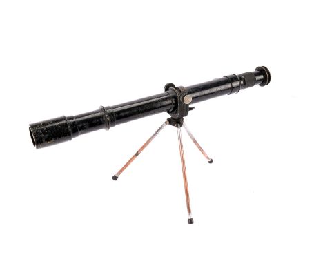 A WWI W.G Pye & Co sighting scope, No.5 MkII, No.1974, on tripod base,AF 