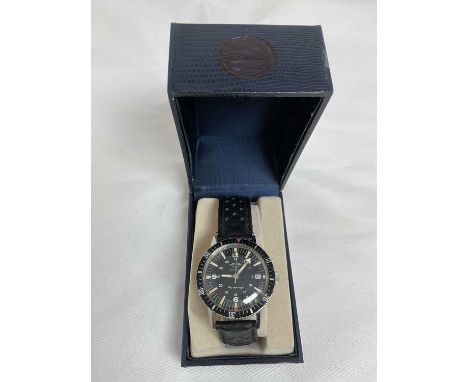 ROTARY; a 1960s Aquaplunge gentleman's stainless steel automatic wristwatch with rotating bezel, date aperture and with case 