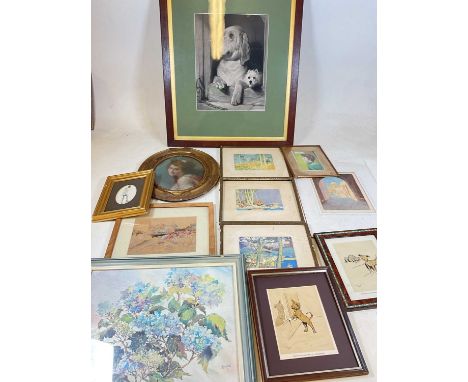 AFTER EDWIN LANDSEER: 'Dignity and Impudence', plus other prints to include Cecil Aldin, Kenneth Shoesmith, and an original p