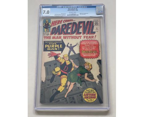 DAREDEVIL #4 (1964 - MARVEL) Graded CGC 7.0 (Cents Copy) - Origin and first appearance of the Purple Man. Jack Kirby cover. J