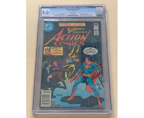 ACTION COMICS #521 (1981 - DC) Graded CGC 9.0 (Cents Copy) - First appearance of Vixen. Atom/Aquaman backup story. Curt Swan 