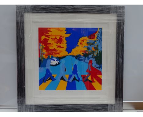 THE BEATLES: ABBEY ROAD Limited edition 292/300 Original Screen-print by PAUL CASSIDY (ABBEY ROAD CAFÉ/GLASGOW PRINT STUIDIO 