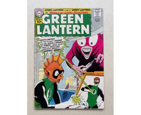 GREEN LANTERN #6 - (1961 - DC) VG/FN (Cents Copy) - First appearance of Tomar-Re, the Green Lantern from the planet Xudar - G