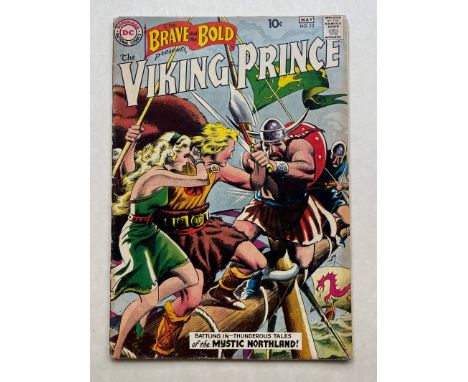 BRAVE &amp; THE BOLD #23 - (1959 - DC) GD/VG (Cents Copy) - Origin of Viking Prince - First single-hero issue of the title - 