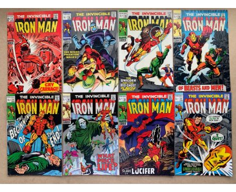 IRON MAN #13, 14, 15, 16, 17, 19, 20, 21, 22, 23, 24, 26 (12 in Lot) - (1969-1970 - MARVEL) - FN/VFN (Cents Copy/Pence Stamp-