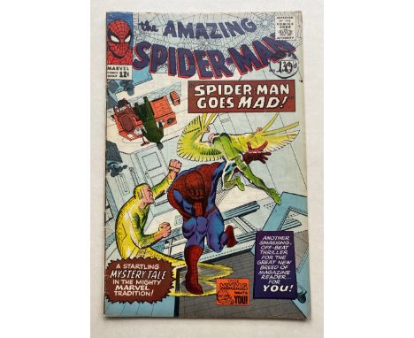 SPIDER-MAN #24 - (1965 - MARVEL - Cents Copy/Pence Stamp - VG - Mysterio appearance - Steve Ditko cover and art - Flat/Unfold