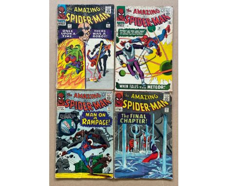 SPIDERMAN #32, 33, 36, 37 (4 in Lot) - (1965/66 - MARVEL - Pence Copy - FR - Run includes Spider-Man vs. Doctor Octopus in th