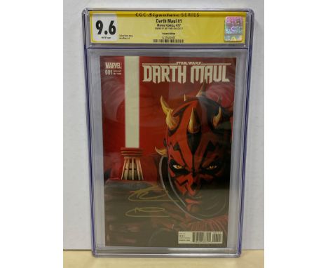 STAR WARS: DARTH MAUL #1 (2017 - MARVEL) Graded CGC 9.6 Signature Series - (Cents Copy) - SIGNED BY RAY PARK - VARIANT EDITIO
