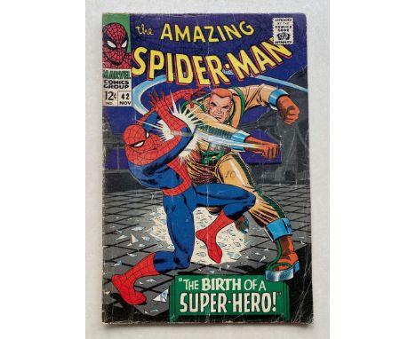 SPIDERMAN #42 (1966 - MARVEL) FR/GD (Cents Copy) - First appearance of Mary Jane Watson's with her face shown for first time 