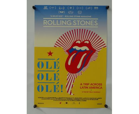 MUSIC: Selection of promotional music posters and memorabilia: ROLLING STONES - OLE OLE OLE: A TRIP ACROSS LATIN AMEREICA (20