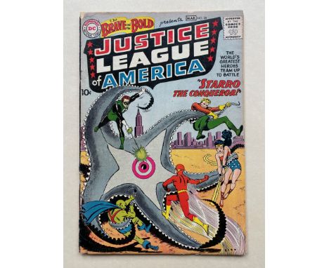 BRAVE &amp; BOLD #28 - JUSTICE LEAGUE OF AMERICA (1960 - DC) GD/VG (Cents Copy) -  The first appearance of the Justice League