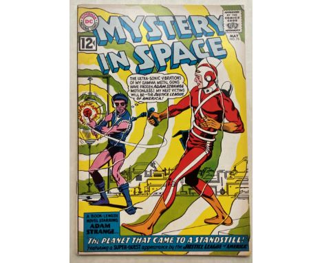 MYSTERY IN SPACE #75 - (1962 - DC - Cents Copy - VFN) - Adam Strange is featured. Contains an early JLA crossover, and a Kanj