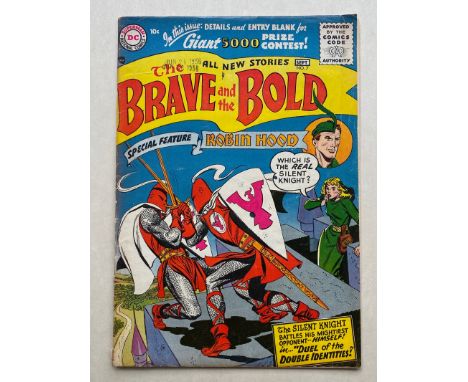 BRAVE &amp; THE BOLD #7 - (1956 - DC) GD/VG (Cents Copy) - Appearances by Silent Knight, Robin Hood and the Viking Prince - I