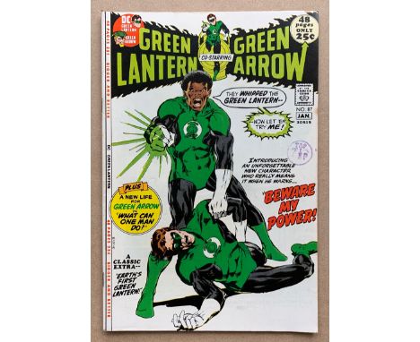 GREEN LANTERN #87 (1971 - DC) VFN+ (Cents Copy/Pence Stamp) - First appearance of John Stewart with Guy Gardner making his se