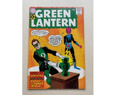 GREEN LANTERN #9 - (1961 - DC) VG/FN (Cents Copy) - Sinestro appearance plus first appearance of the Jordan brothers - Gil Ka