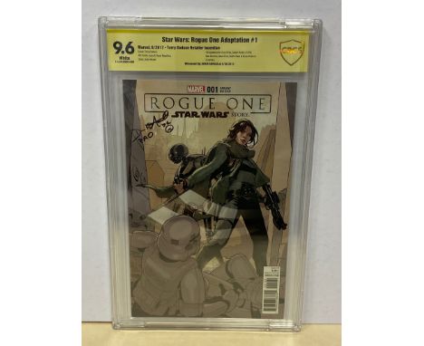 STAR WARS: ROGUE ONE ADAPTATION #1 (2017 - MARVEL) Graded CGC 9.6 Signature Series - (Cents Copy) - SIGNED BY DEREK ARNOLD - 