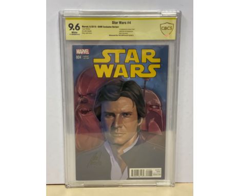 STAR WARS #4 (2015 - MARVEL) Graded CBCS 9.6 (Cents Copy) SIGNED BY PHIL NOTO - BAM! Exclusive Variant Edition - John Cassada