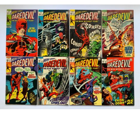 DAREDEVIL #53, 54, 55, 56, 57, 58, 59, 60 (8 in Lot) - (1969/70 - MARVEL) - FN/VFN (Cents Copy) - Run includes First appearan