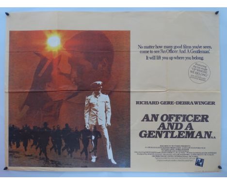 GROUP OF 7 British UK Quad film posters 30" x 40" (76 x 101.5 cm) - AN OFFICER AND A GENTLEMAN (1982), SILVER BEARS (1978), T