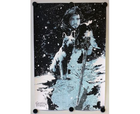 GAME OF THRONES (JON SNOW) (2013) - Limited edition Silk Screen 'Mondo' lithograph produced in association with HBO in 2013 w