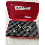 5x Agilent Rosenberger BNC Male To SMA Female Adapters